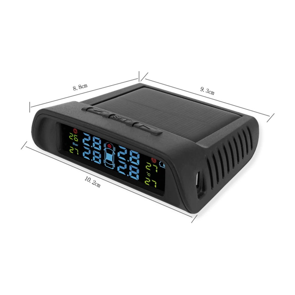 Автомобильный TP810 TPMS датчик давления в шинах Система мониторинга солнечной