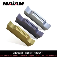 grooving insert mggn150 mggn200 mggn250 mggn300 mggn400 mggn500 carbide turning insert for steel parts stainless steel aluminum