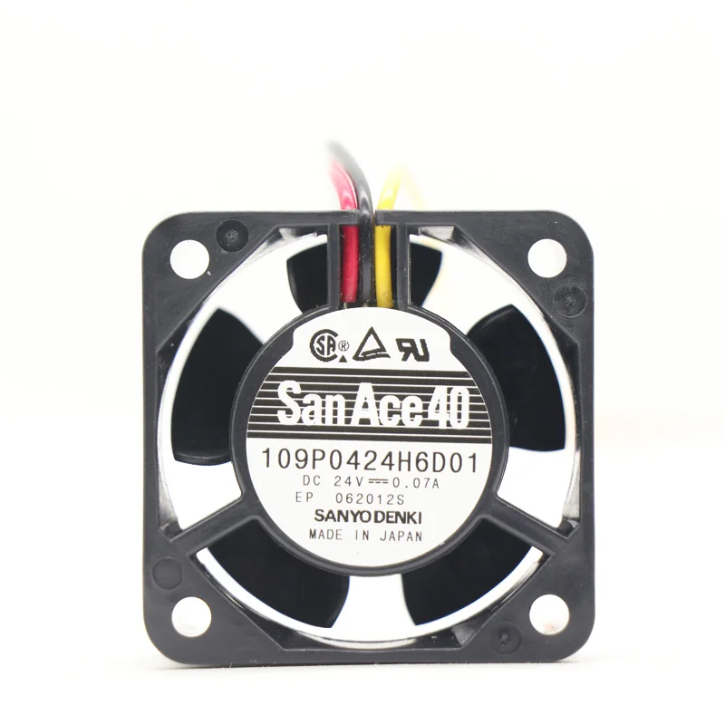 

Sanyo 109P0424H6D01 40*40*20mm DC Axical Fan 24V 0.13A Cabinet Cooling Fan