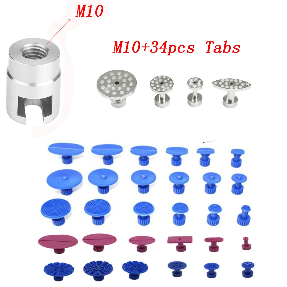 

Dent Repair Puller Head Dent Repair Adapter Screw Tips for Slide Hammer and Pulling Tab M16 M12 M10 and Glue Puller Tabs Removal