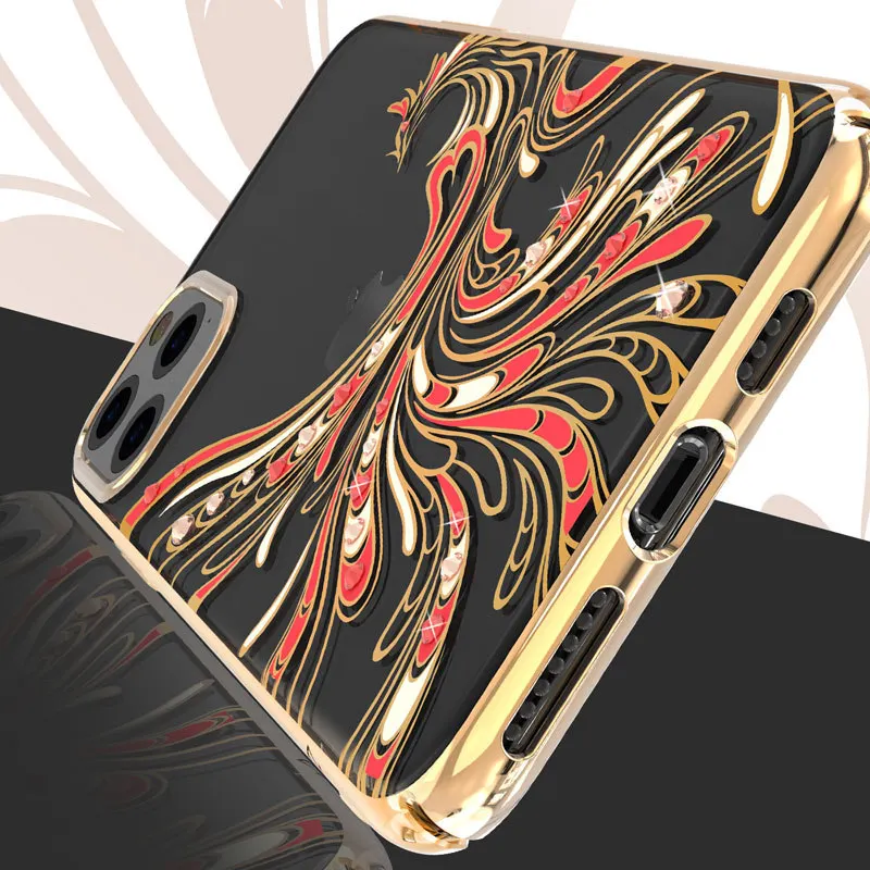 Оригинальный Роскошный брендовый чехол Kavaro со стразами для iPhone 11 Pro/11 Pro Max/11 Funda