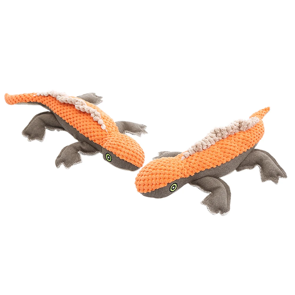 

Dog Toy Lizard Plush Animal Shape Pet Dog Chew Sound Molar Interactive Playing Clean Teeth Toys Pet Accessories