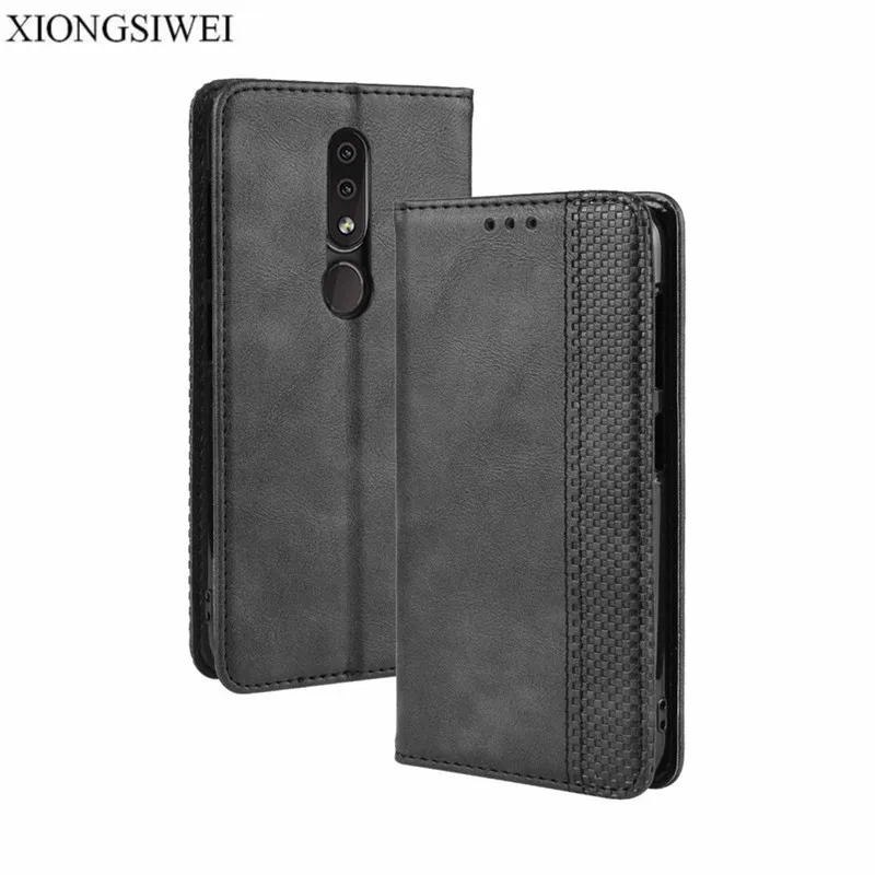 Флип-чехол для Nokia 4 2 чехол роскошная задняя крышка из искусственной кожи