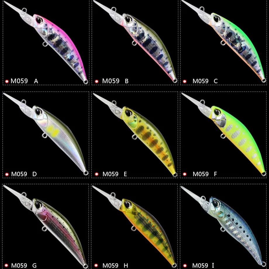 

Lubit 2020 diving Fishing Lure 50mm 5g floating Minnow Artificial Bait Wobbler jerkbaits Bass fish spearhead ryuki lure 50MDF