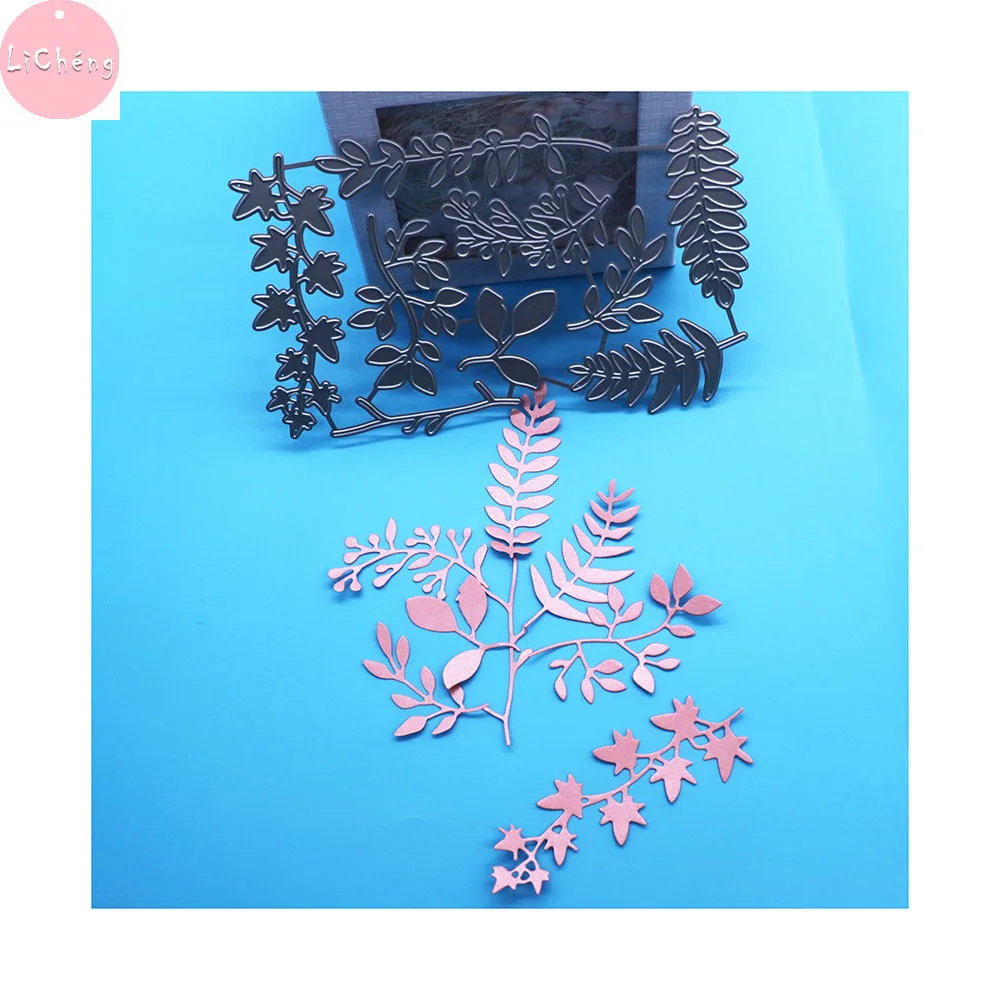 Веток металлический Трафаретный вырубной штамп Скрапбукинг папки для тиснения