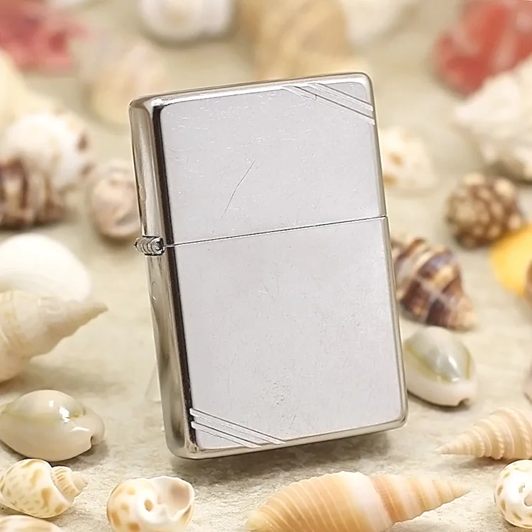 Подлинная масляная Зажигалка Zippo медная ветрозащитная Серебряная зеркальная