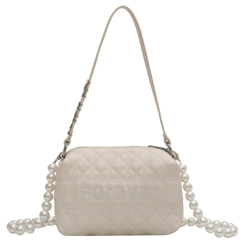 

New Pearl Chain Shoulder bags for Women Crossboody Bags 2021 Fashion Ladies Messenger Handbags Purses Casual Totes High Quality
