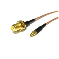new rp sma female jack nut switch mmcx male straight rf cable rg178 wholesale 15cm 6 adapter