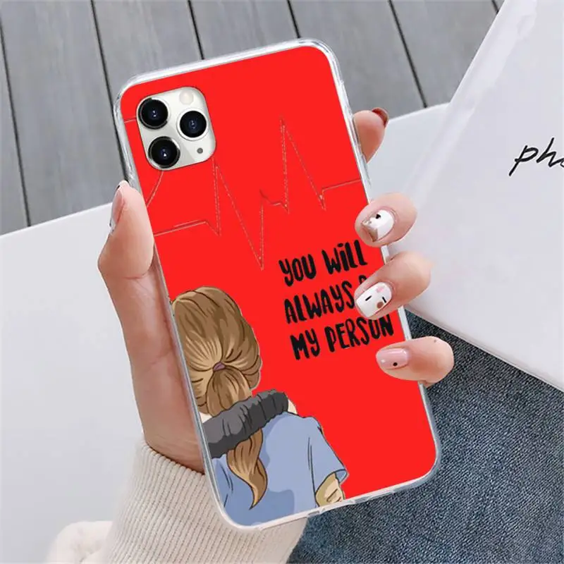 

Greys Anatomy You're My Person color Phone Case For iphone 12 5 5s 5c se 6 6s 7 8 plus x xs xr 11 pro max mini