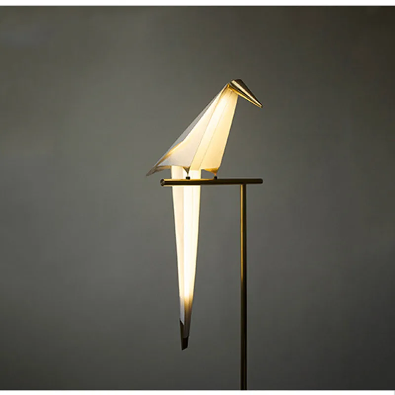 Светодиодная Напольная Лампа в виде птицы студийный светильник для гостиной