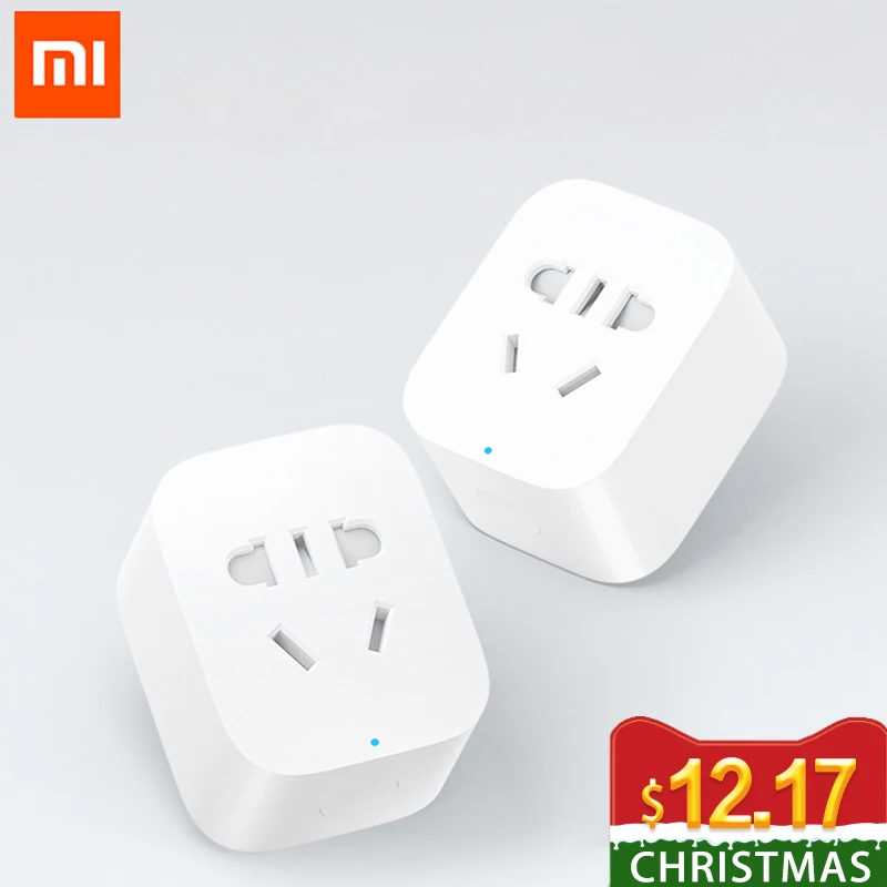 Xiaomi умная розетка Базовая WiFi Беспроводное дистанционное гнездо адаптера питание и выключение с телефоном
