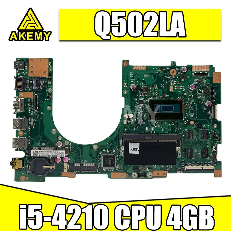 

Q502LA Laptop motherboard i5-4210 CPU 4GB for Q502 Q502L Q502LA Test mainboard Q502LA motherboard test 100% ok