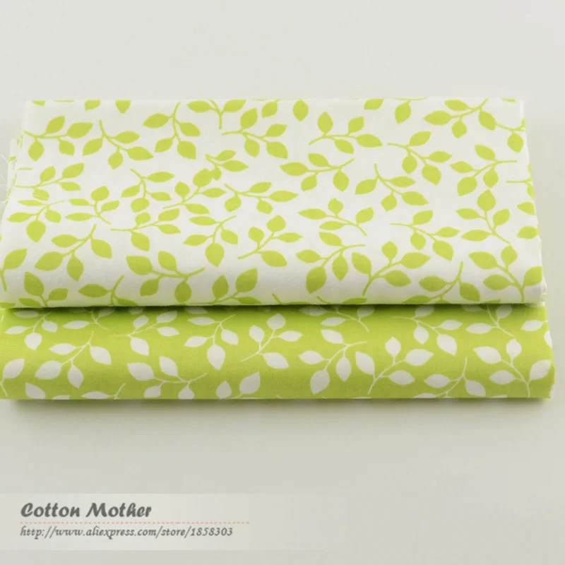 2 шт. стеганая ткань из хлопка зеленого цвета 40 см х 50 см|fabrics for patchwork|cotton fabricsewing fabric