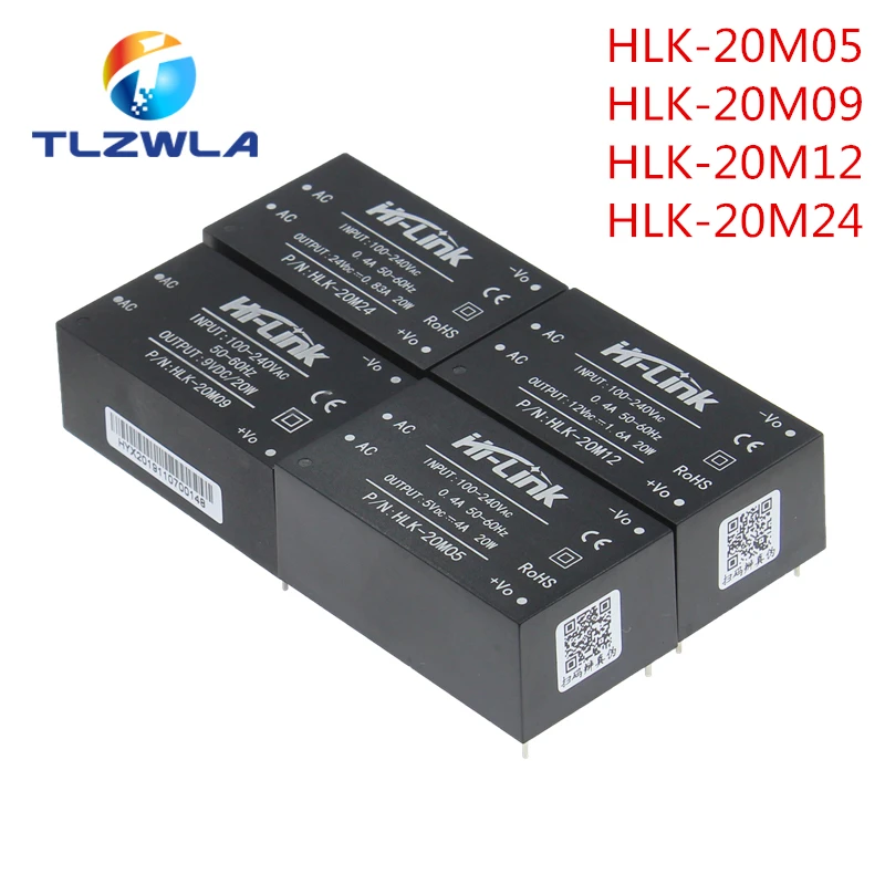 HLK-PM01 03/09/12/24 HLK-2M05 HLK-5M03 HLK-10M12 20M24AC-DC 220V To 5V/3.3V/12V Intelligent Household Switch Power Supply Module