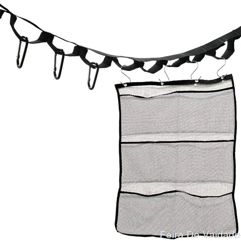 

Multifunctional Outdoor Camping Tent Rope Lanyard Lamp Hanging Tool Hiking Clothesline with Carabiner Camping Accessories