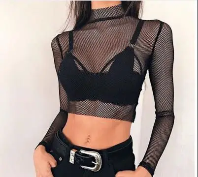 

Фирменная Новинка пикантные Для женщин наконечником с фактурой в виде рыбной сети детали с низким воротником с длинным рукавом Купальники ...