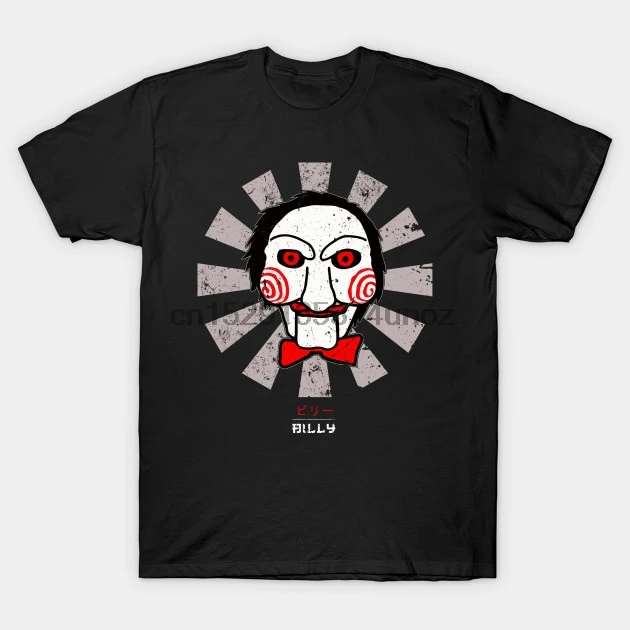 Мужская футболка Billy The Puppet ретро японская пила женская футболка| |