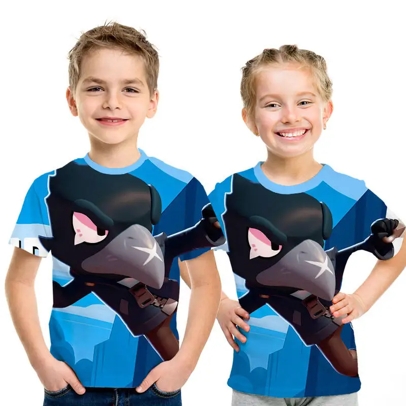 В 2019 году новая летняя детская футболка с изображением стрельбы Мужская 3D