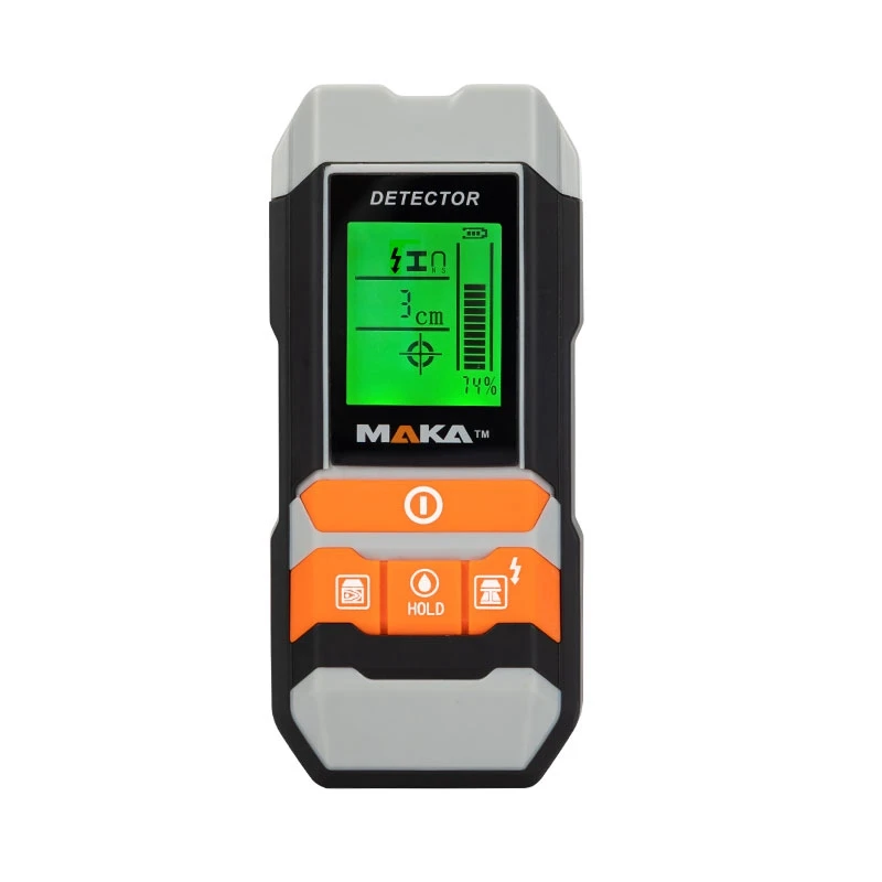 

Многофункциональный настенный сканер MAKA MKL-D05 4 в 1, цифровой детектор влажности металла и дерева, детектор проводов и кабелей переменного то...