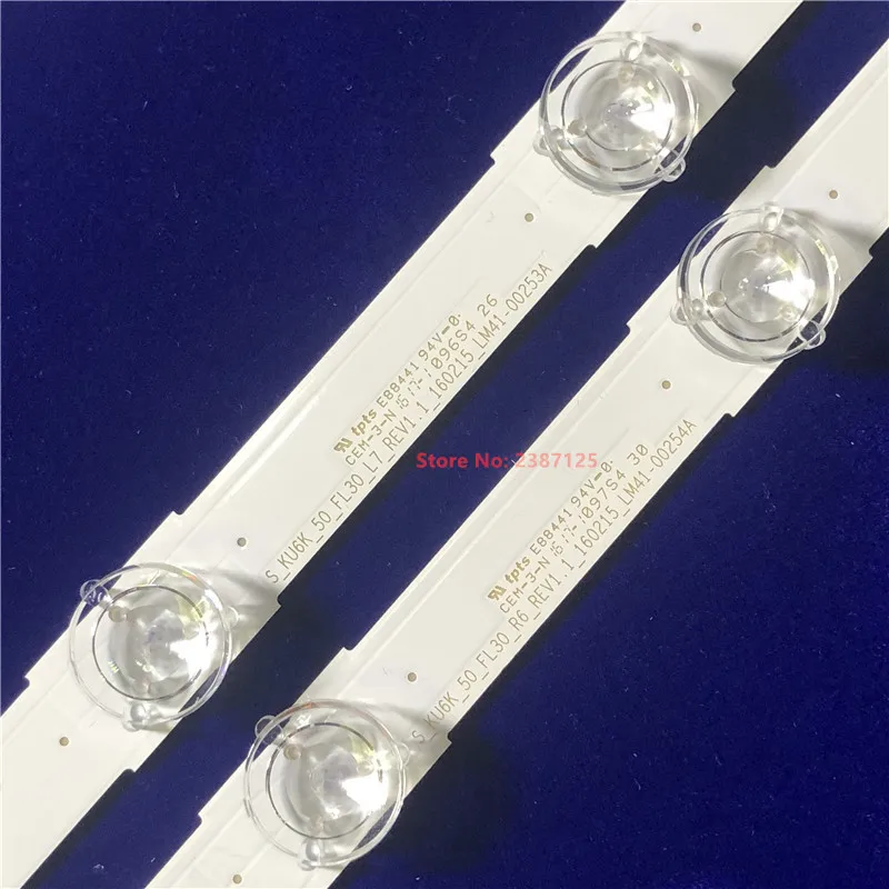 LED strip 6+7 Lamp For Sam Sung UN50KU6300 50'' TV LM41-00253A E88441 BN96-39657A BN96-39658A UE50KU6000 S_KU6K_50_FL30_L7/R6 | Лампы и