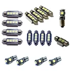 Белый светодиодный светильник canbus, 18 шт., 12 В, светильник для салона автомобиля, лампа для чтения, Купольные лампы, лампы для номерного знака, комплект для Volvo XC90 2003-2011