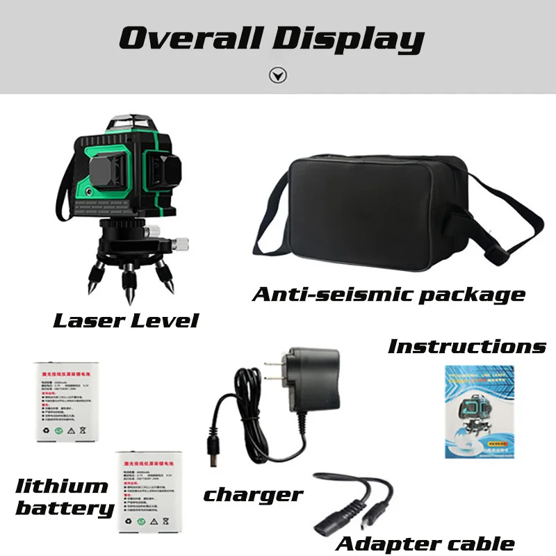 SHWNG 8 лежит 12 линий 3D синий лазерный уровень самонивелирующийся 360 градусов