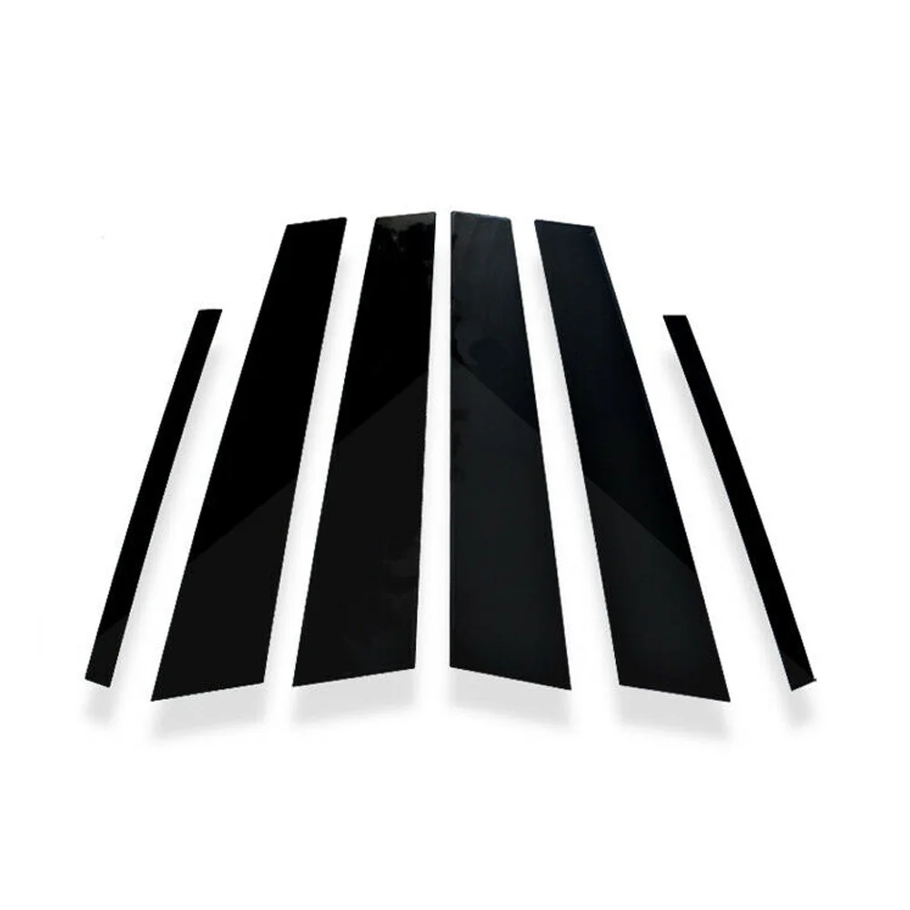 Набор деталей для отделки окон Черная Крышка автомобиля 6 шт. водонепроницаемая |