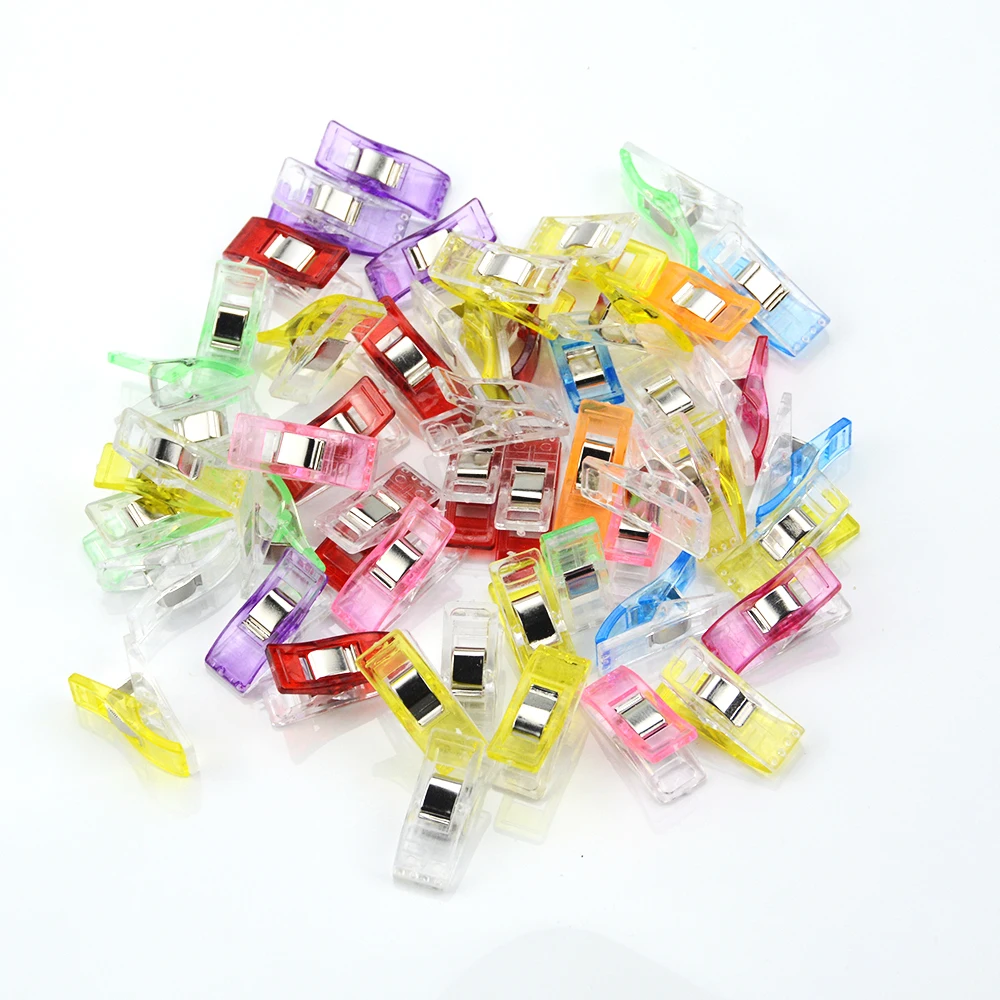 Multi Color Plastic Clips Fabric Clamps Patchwork Sewing Craft Quilt DIY for Home Handmade Accessories Tools 1/10pcs | Дом и сад