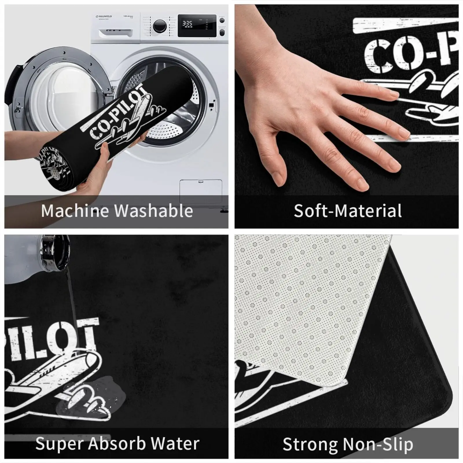 Самолеты самолет летающий коврик ко-пилот для входной двери ванной Коврик Для