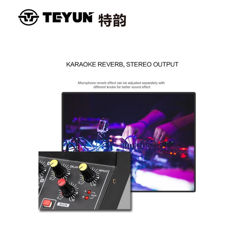 AQA 8 канальная DJ микшерная консоль эффектор для прямой трансляции конференц хаб