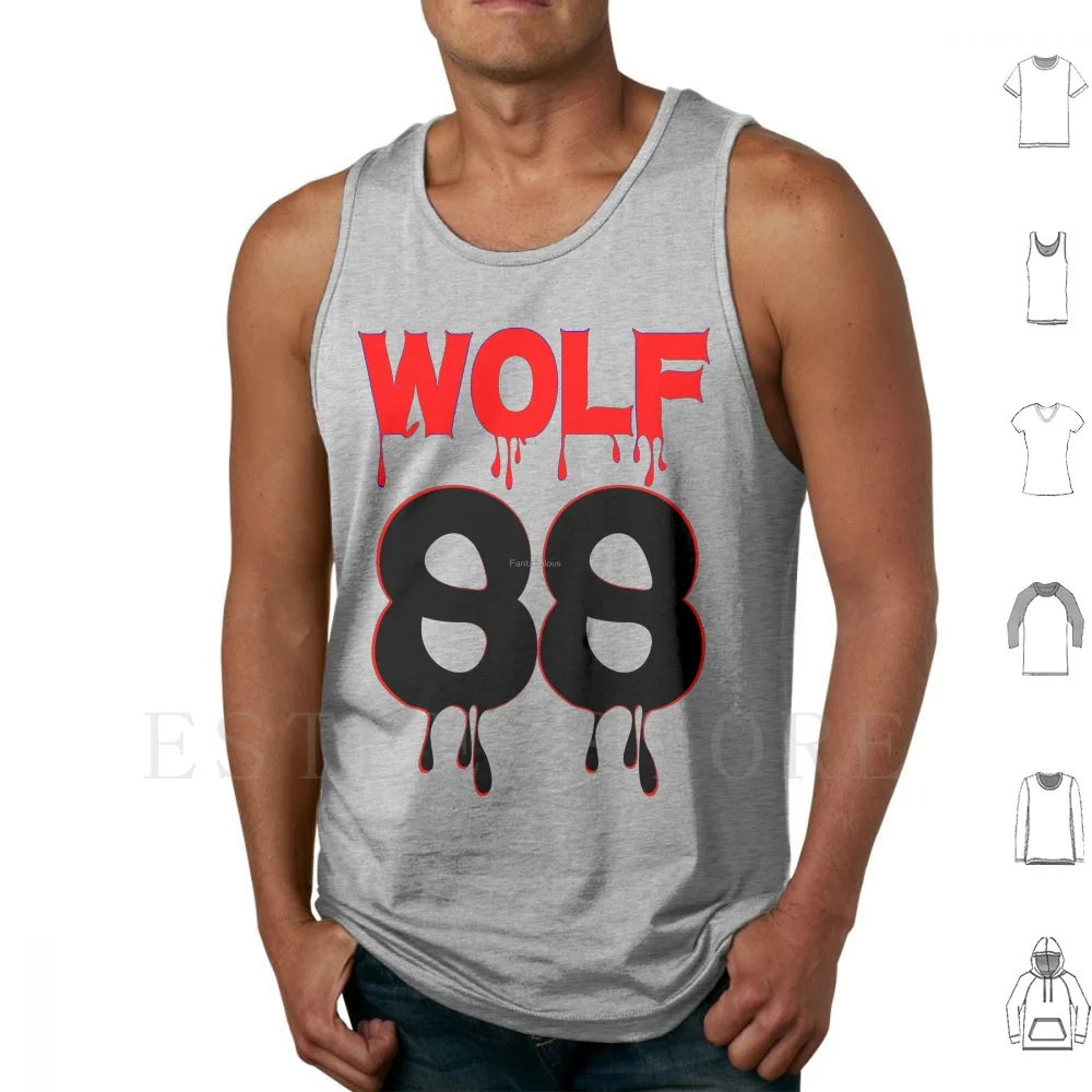 Wolf 88-великолепная K-Pop одежда и наклейки? Мужские стильные майки Жилеты I Love Forever Kpop