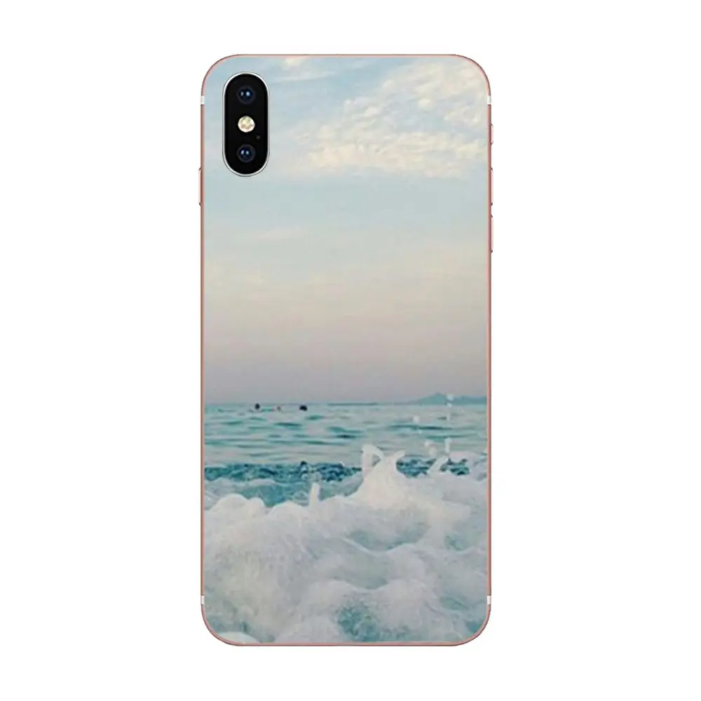 Soft TPU Pattern Phone Waves Ocean Water For Apple iPhone 11 Pro X XS Max XR 4 4S 5 5C 5S SE SE2 6 6S 7 8 Plus | Мобильные телефоны