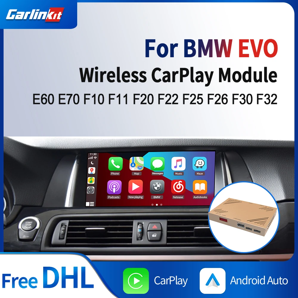 Carlinkit Беспроводной CarPlay Android автомобильный декодер для BMW E60 E70 F10 F11 F20 F25 F26 F30 F32 все