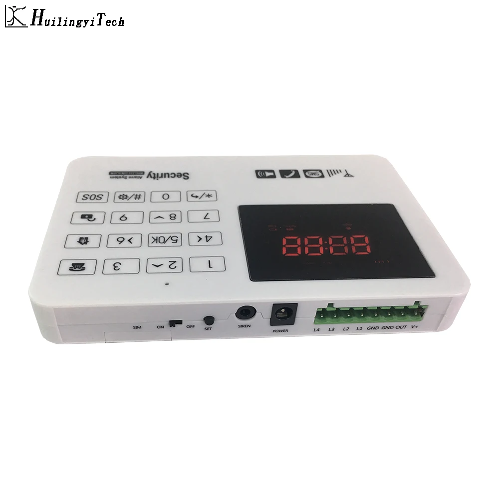 HuilingyiTech домашняя система охранной сигнализации с сенсорным экраном