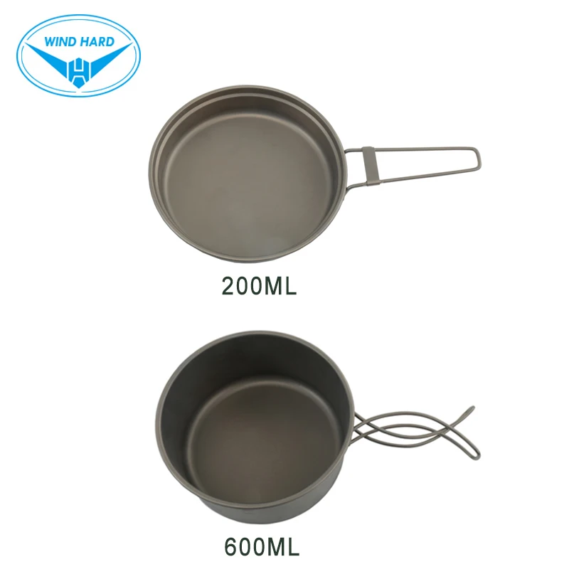 Твердая Сверхлегкая Титановая посуда WIND палатка для кемпинга походов пикника
