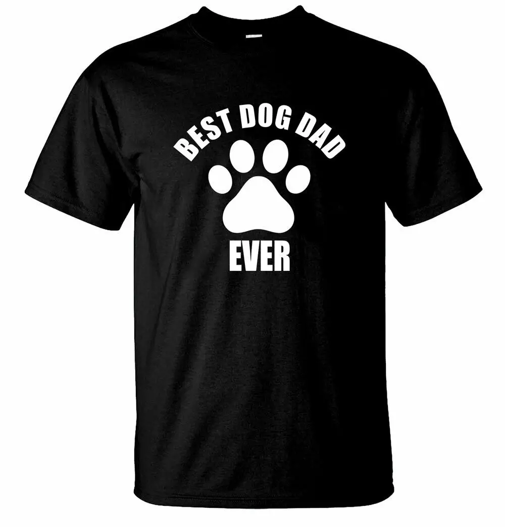 

Best Dog Dad Ever Large Paw Funny Dog T Shirts Men's Novelty Dog Gifts. Men's T-shirt