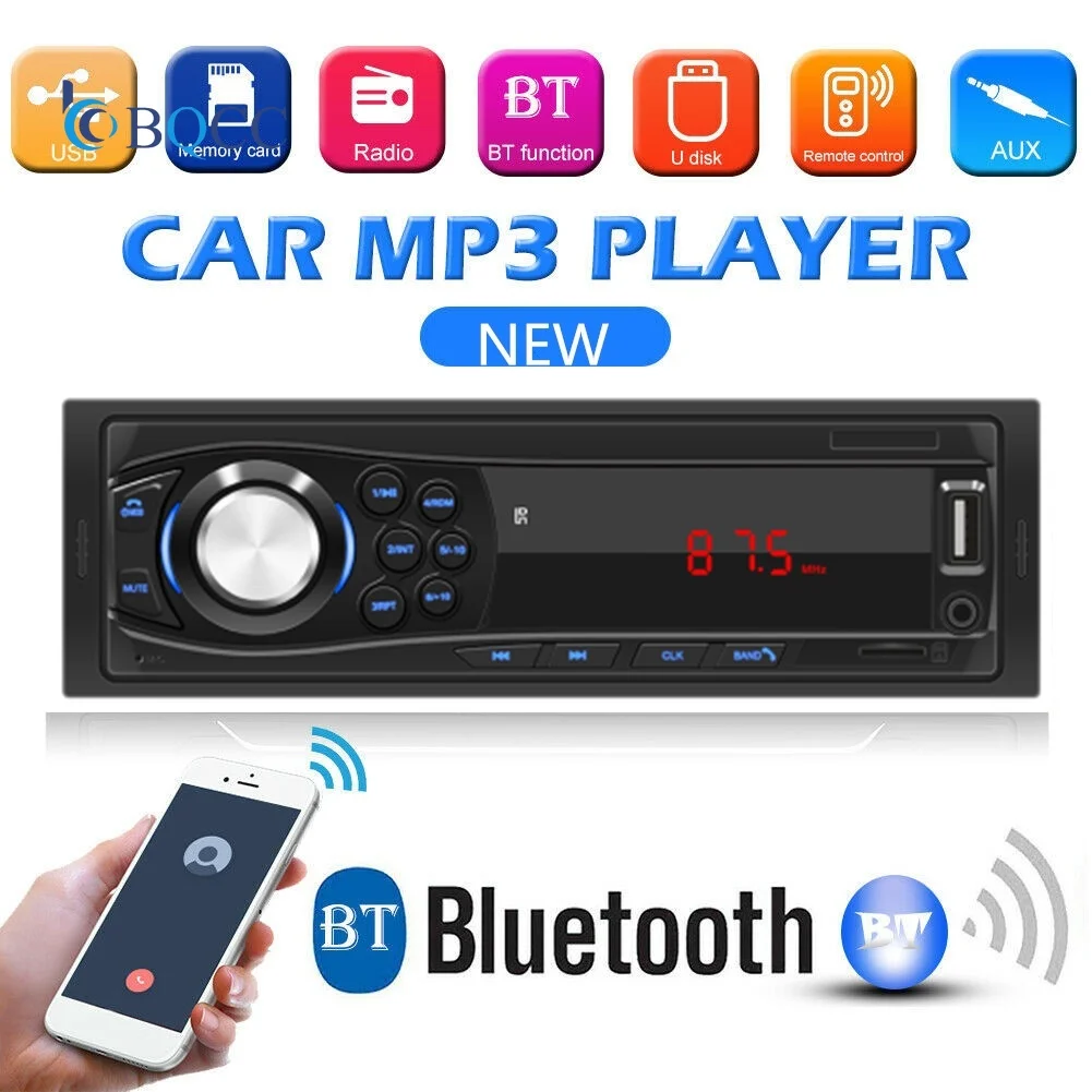 

Autoradio Single 1 DIN Car Stereo 1030 MP3 Player Bluetooth FM Radio AUX TF Card U Disk Head Unit In Dash Digital Media Receiver