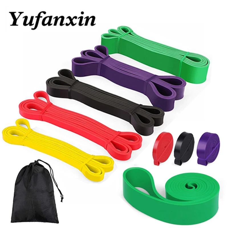 6 видов цветов Йога Эспандеры резиновые домашние открытый Пилатес спортивные