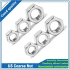 UNC 2 #-56 3 #-48 4 #-40 5 #-40 6 #-32 8 #-32 10 #-24 12 #-24 UNF 0 #-80 10 #-Шестигранная гайка из нержавеющей стали с крупной мелкой резьбой стандарта США 32 304