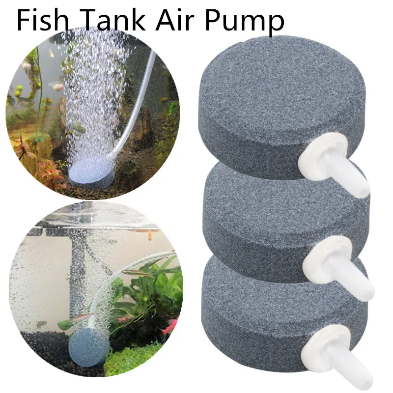 

Durable Mini Round Aerator Professional Aquarium Fish Tank Oxygen Bubble Stone Plate Air Pump Gas Rock