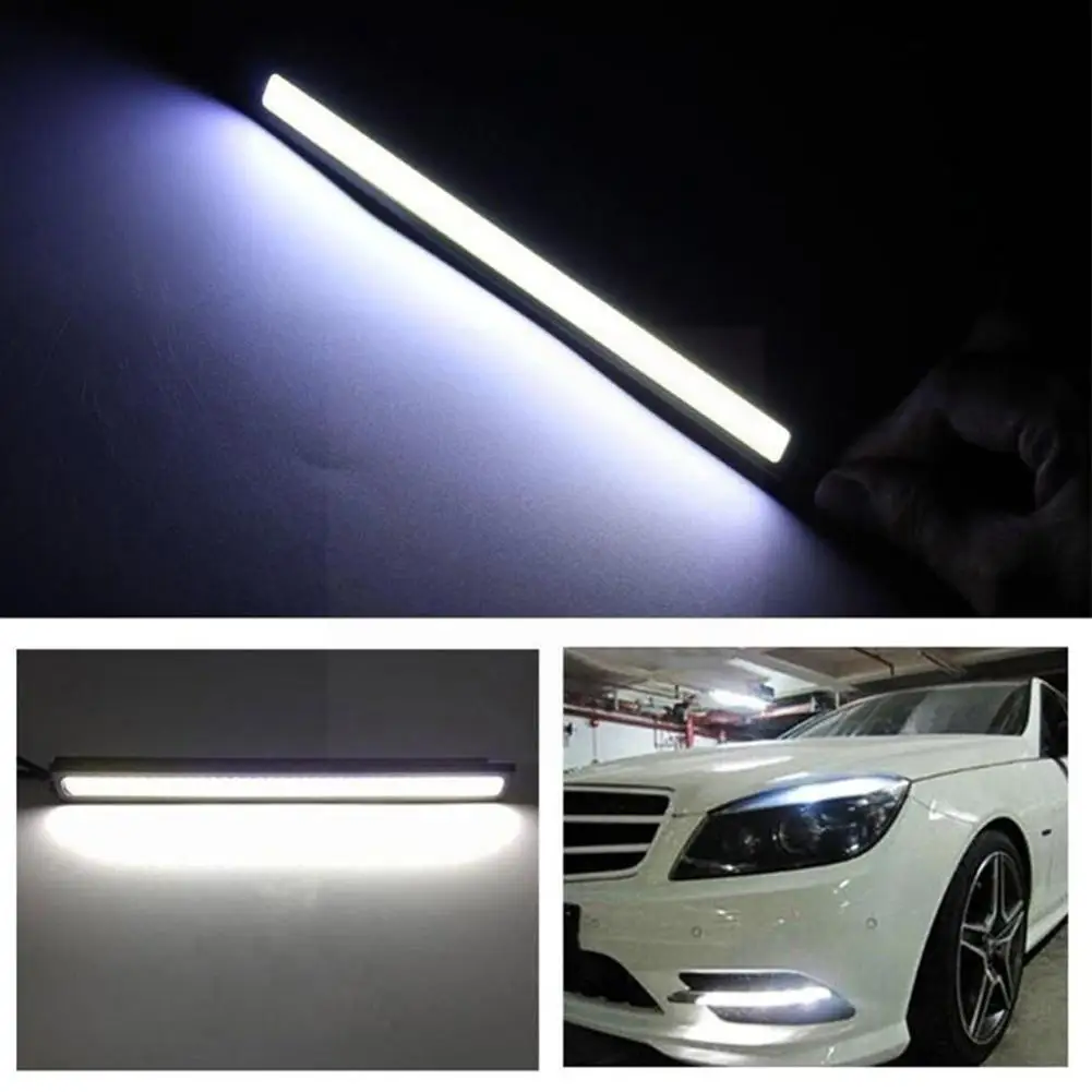 

COB Car Daytime Running Light Car DRL LED Strip Light Car Light Amber Light Green Waterproof Red DRL External Blue E5V7