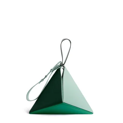 green Женские сумки через плечо с геометрическим рисунком оригами, роскошные дизайнерские женские Сумки из искусственной кожи, женские сумки-мессенджеры - Цвет: green