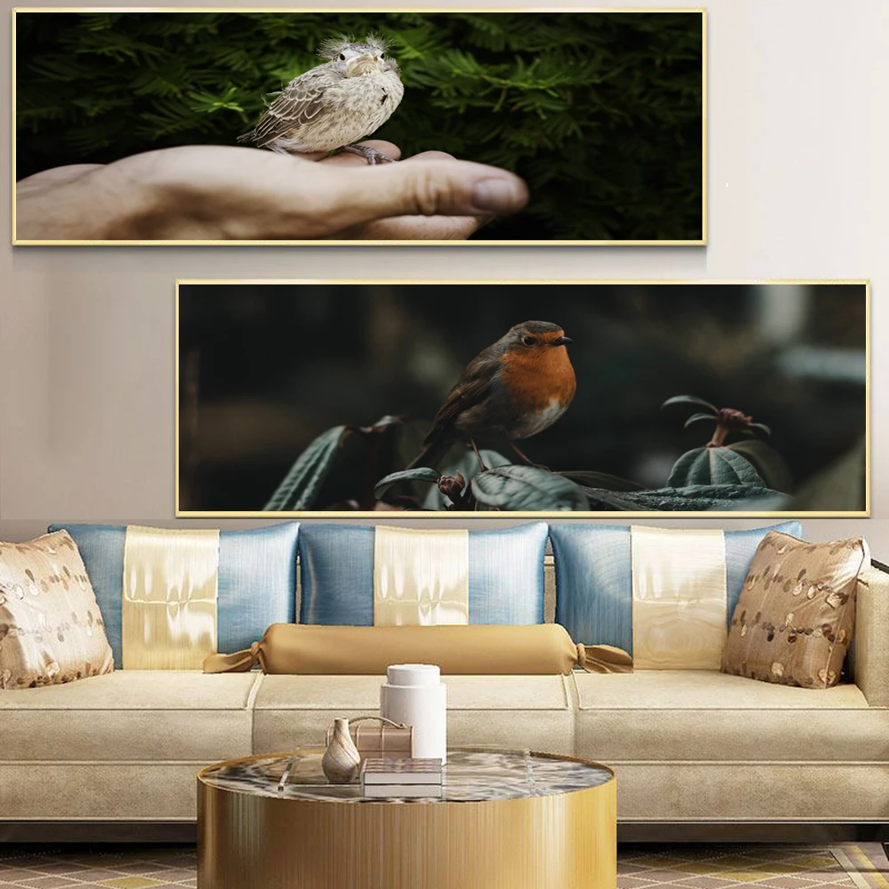 

Animal oil painting bird landscape art painting canvas painting living room corridor bar home decoration mural