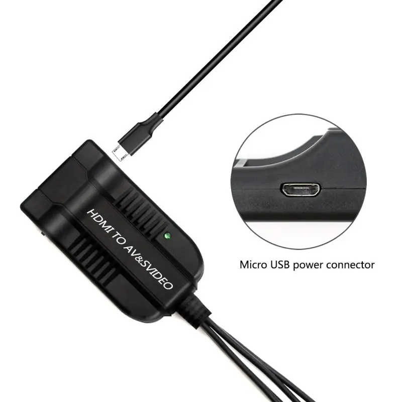 HDMI К AV + svideo RCA к интерфейс S терминал композитный видео |