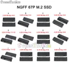 Разъем M.2, 2 шт., разъем 67P A E M KEY NGFF, интерфейсный разъем SSD, разъем H = 3,24,24,86,78,5 м, 2 слота для SSD, разъем NGFF, Лидер продаж, новинка