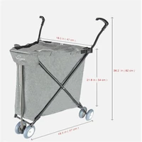 supermarket universal wheel shopping cart outdoor folding trolley multifunctional pet stroller
