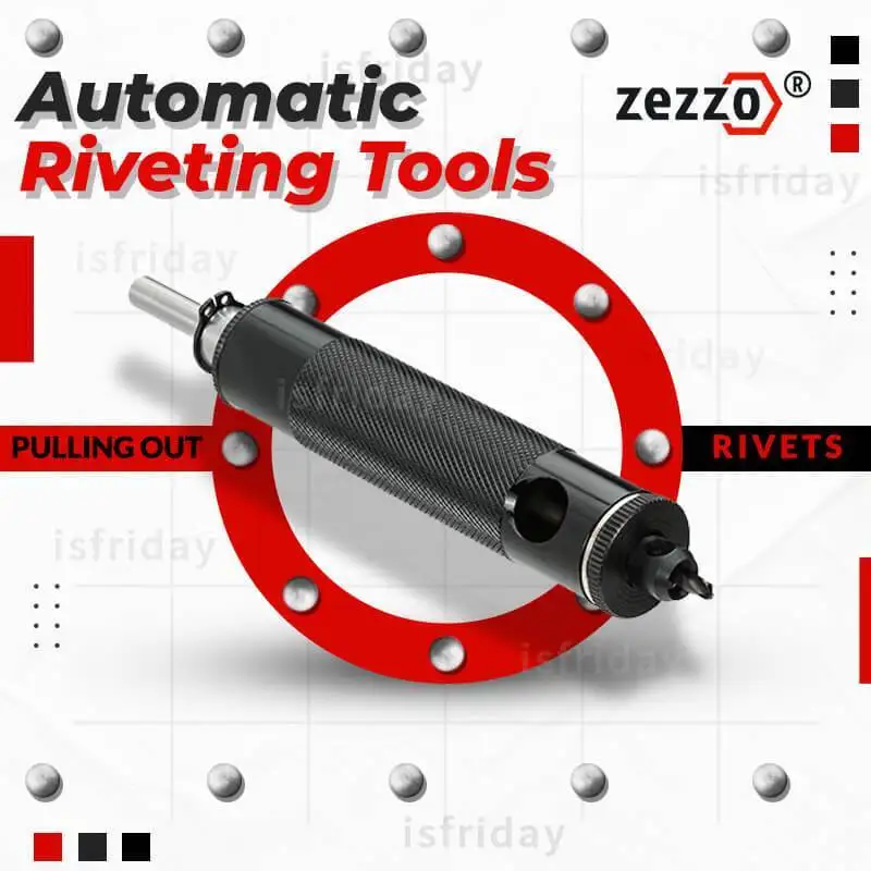 

Automatic Riveting Removal Tool Set 1/4" Shank Handle Fit Most Hand Drill w/ 2mm 2.5mm 3mm Rivet Head Remove Pull Out Nut Rivet