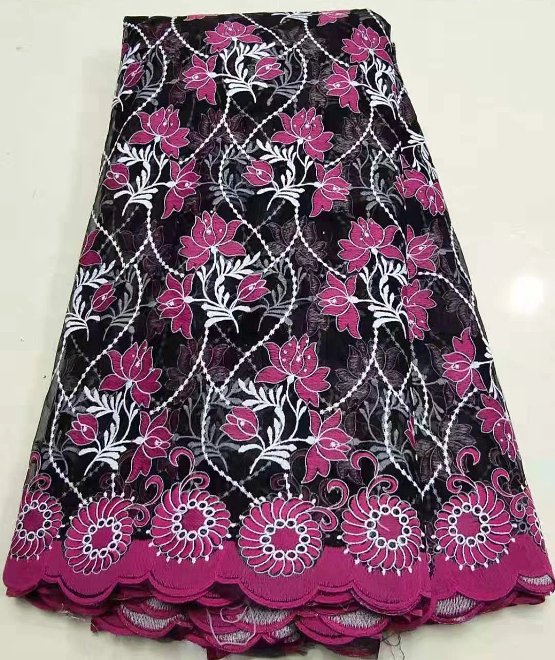 Последние Африканские кружева Королевское голубое розовое крем с золотом камни