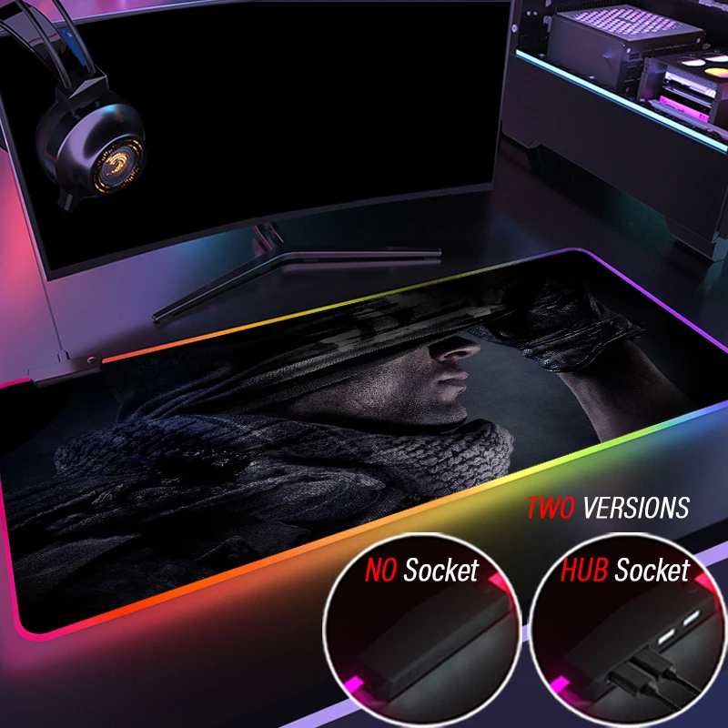 

Очень большой коврик для мыши, игровой коврик для мыши с треской, художественный коврик для мыши для вызовов, HD компьютер, 4 порта USB, Настольн...