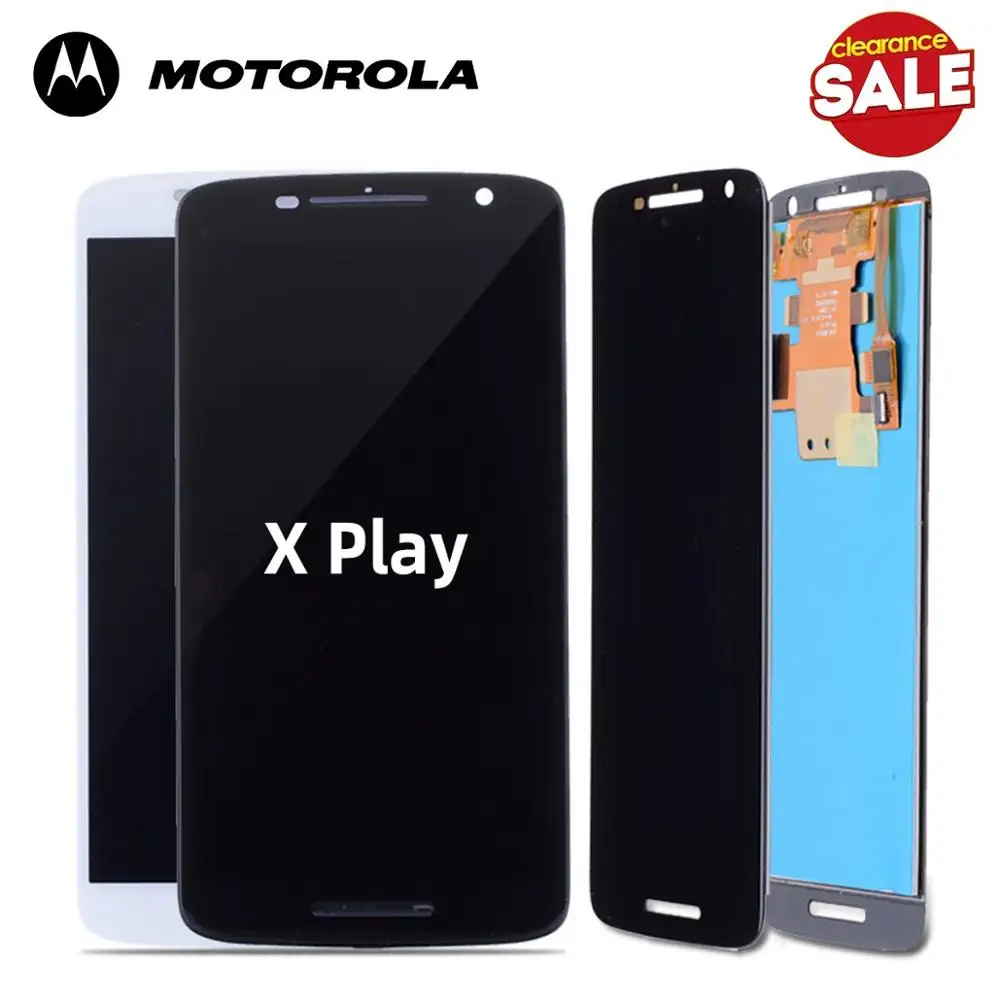 5.5'' тачскрин дисплей экран для MOTO X Play сенсорный дисплей LCD с тачскрином в рамке замена запчасти X3 XT1562 Черный белый